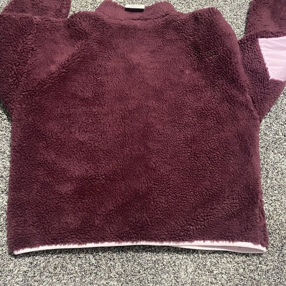 New Fabletics Tahoe Teddy Relaxed Fit Snap Closer Jacket Purple Medium - Picture 5 of 5